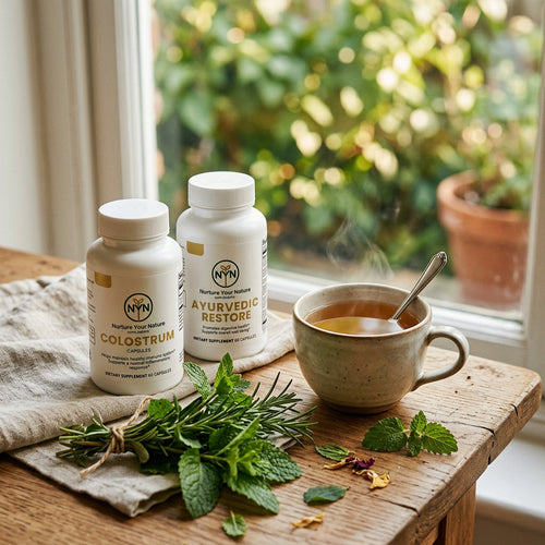 The Full Ritual Bundle — Colostrum, Ayurvedic Restore, and Microbiome Support